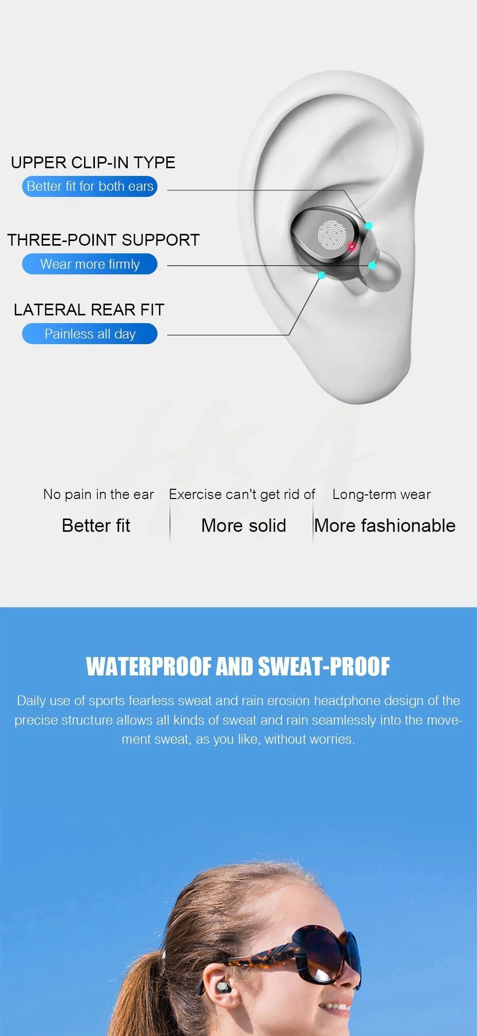 2 in 1 Bluetooth V5.0 Wireless Touch Control Earbuds With Power Bank Case - Image 9