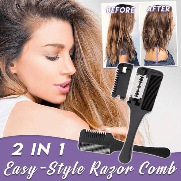 2 In 1 Easy-Style Razor Comb **2pcs set**