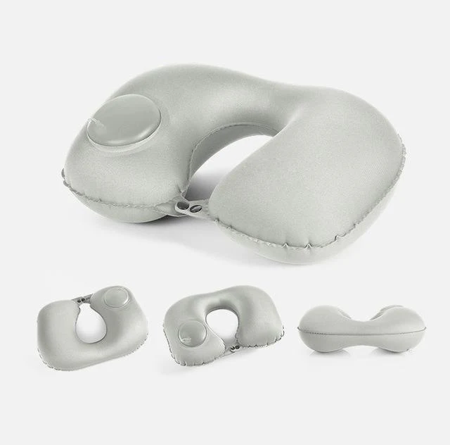 Hand-Press Inflatable Travel Pillow - Image 3
