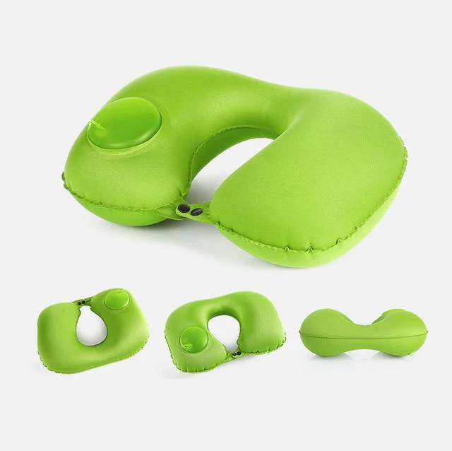 Hand-Press Inflatable Travel Pillow - Image 6
