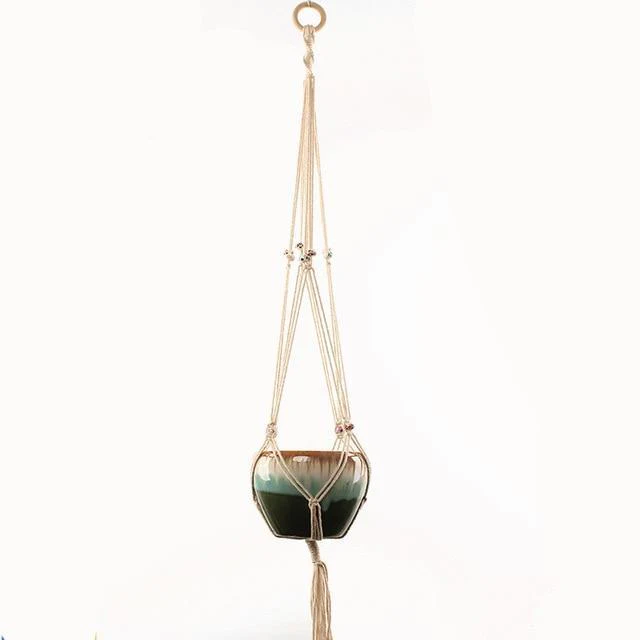 ArtCraft™ Handmade Macrame Plant Hanger - Image 7
