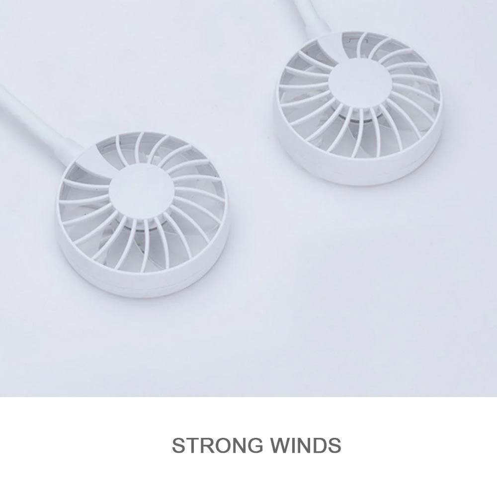 Hands-Free Dual-Wind Neckband Fan - Image 10