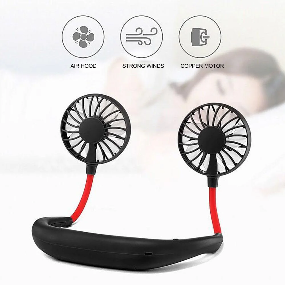 Hands-Free Dual-Wind Neckband Fan - Image 5