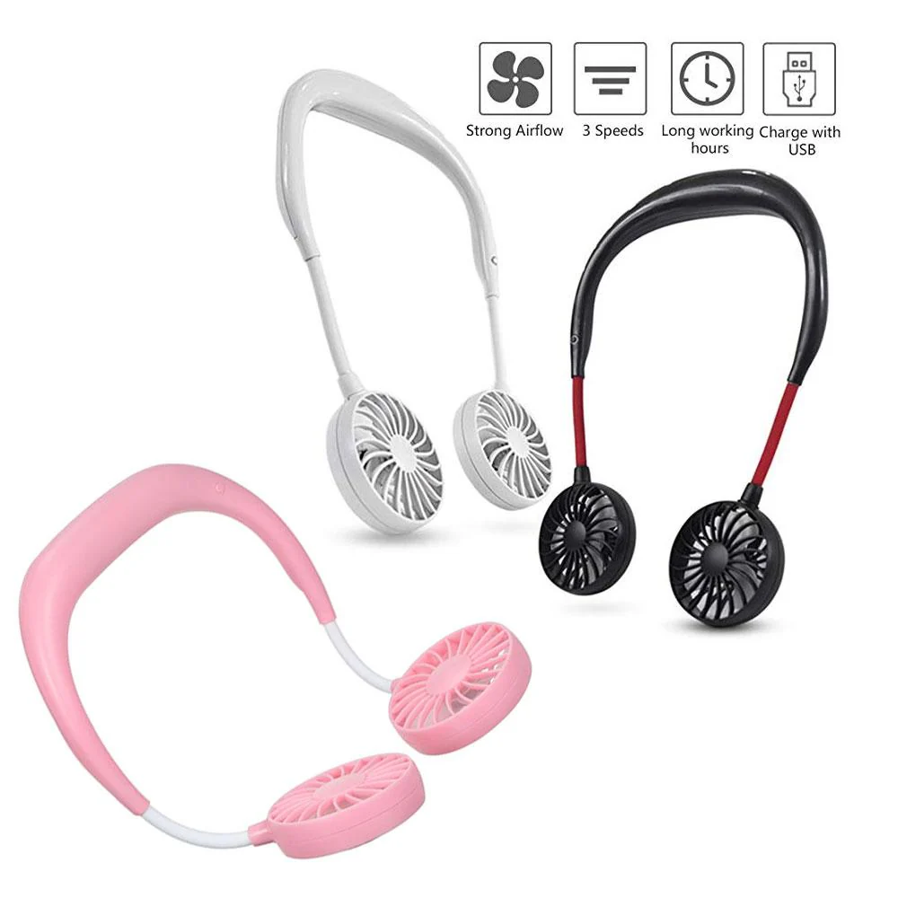 Hands-Free Dual-Wind Neckband Fan - Image 7