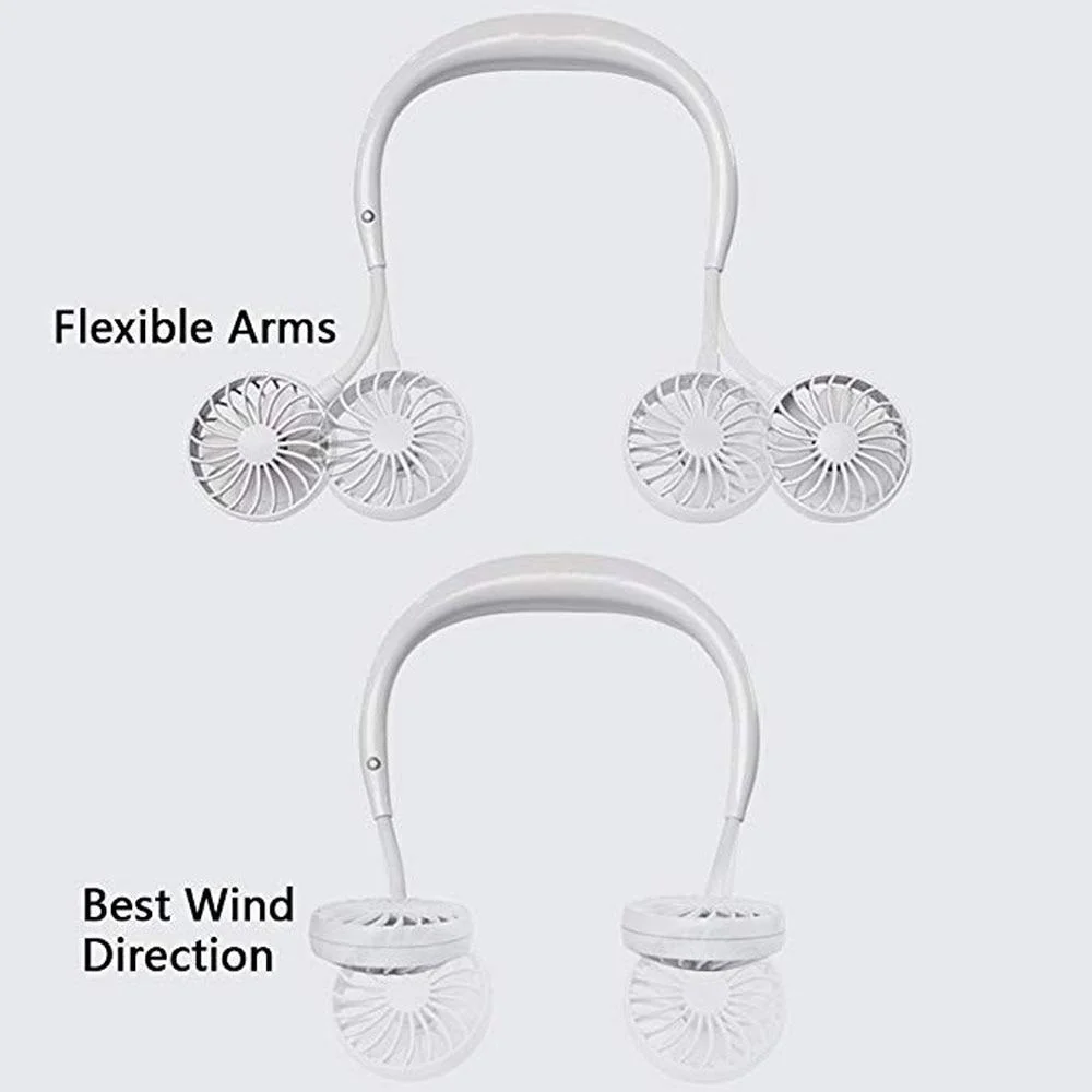 Hands-Free Dual-Wind Neckband Fan - Image 9