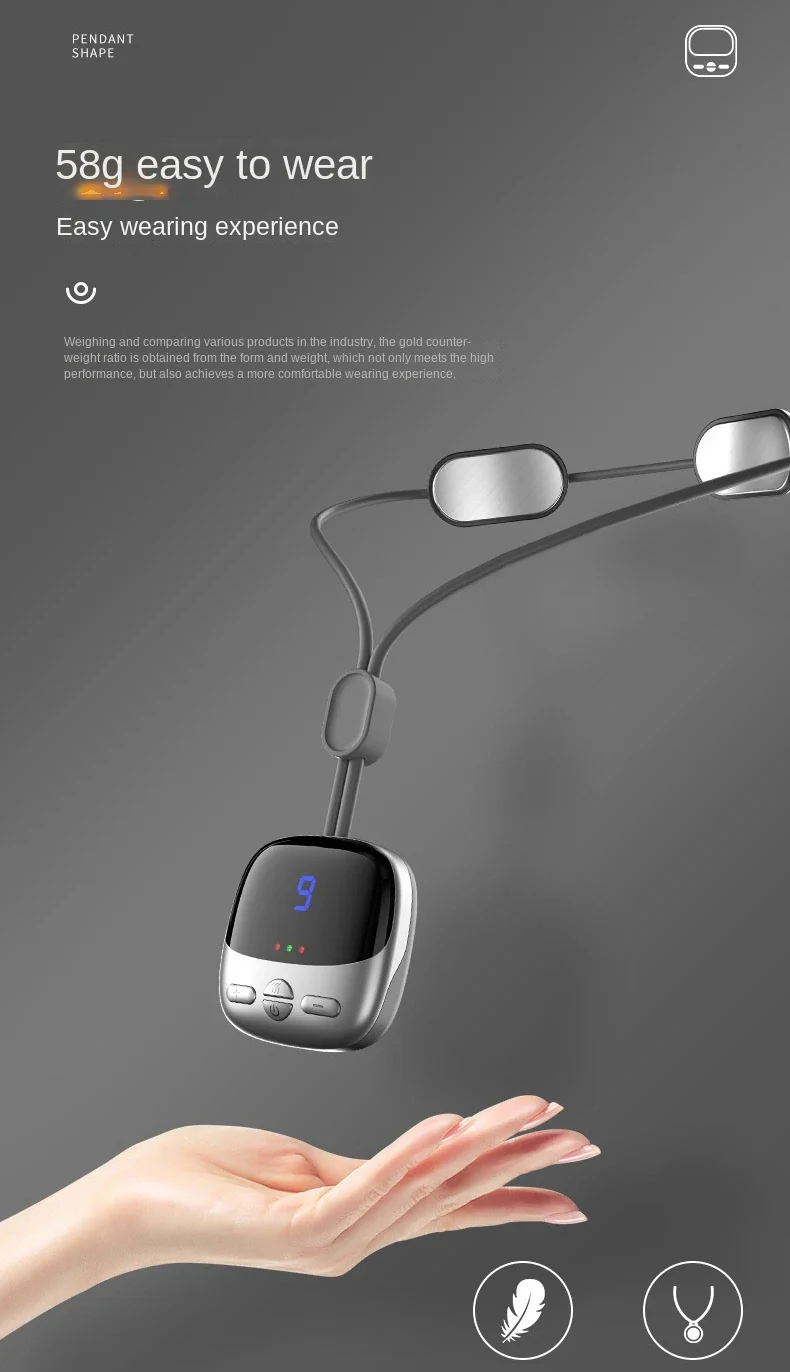 NeuroWarm Multi-Zone Hands-Free Wearable Cervical & Shoulder TENS Heat Massager - Image 13