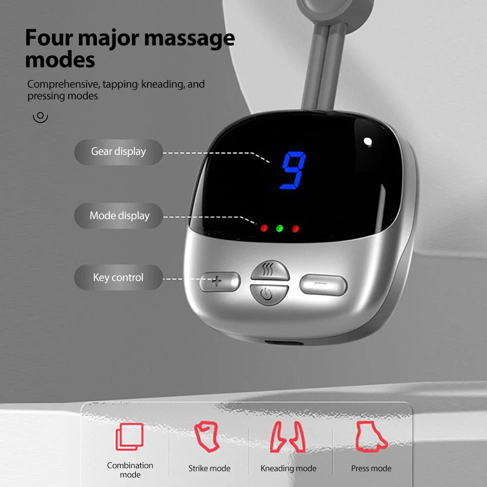 NeuroWarm Multi-Zone Hands-Free Wearable Cervical & Shoulder TENS Heat Massager - Image 24