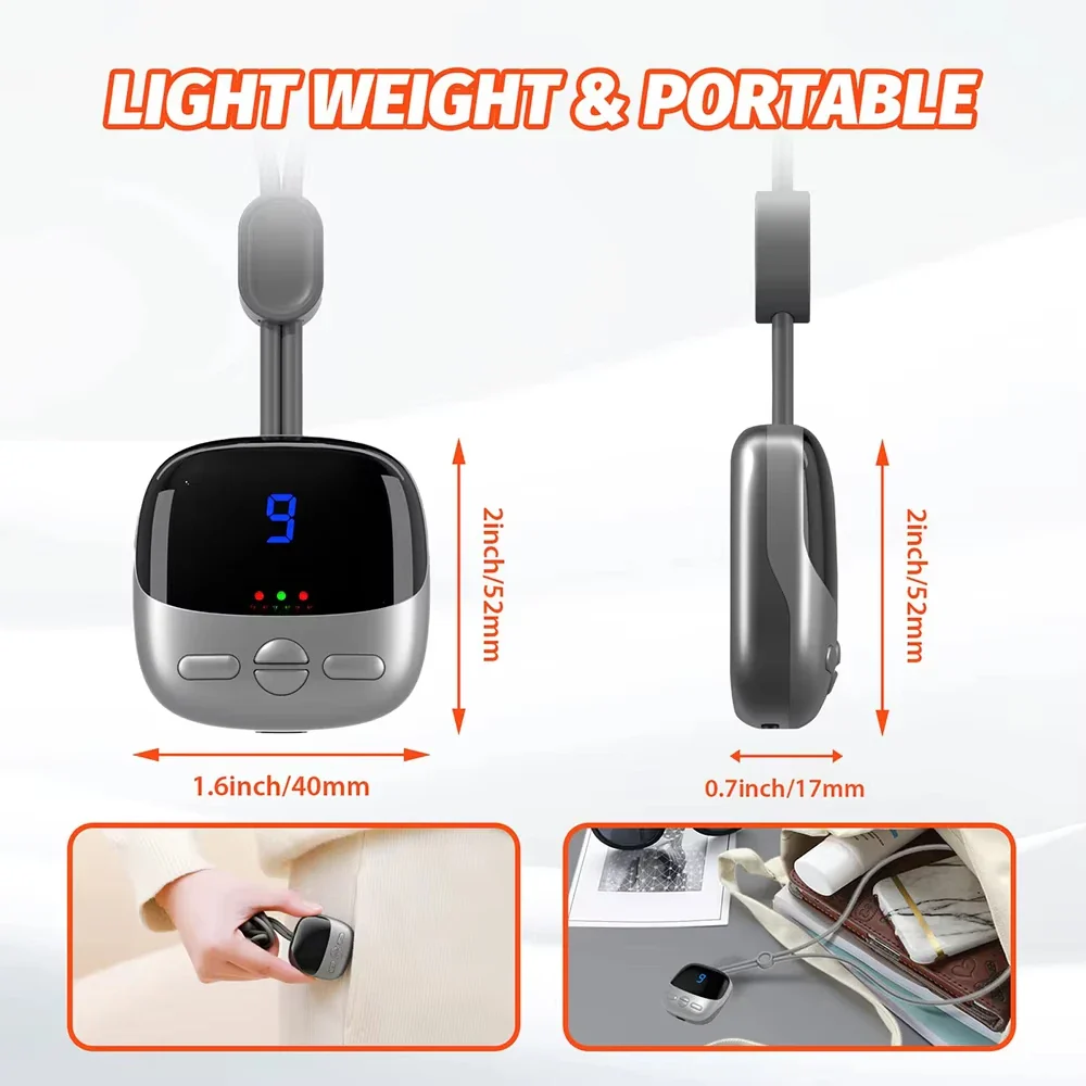 NeuroWarm Multi-Zone Hands-Free Wearable Cervical & Shoulder TENS Heat Massager - Image 25
