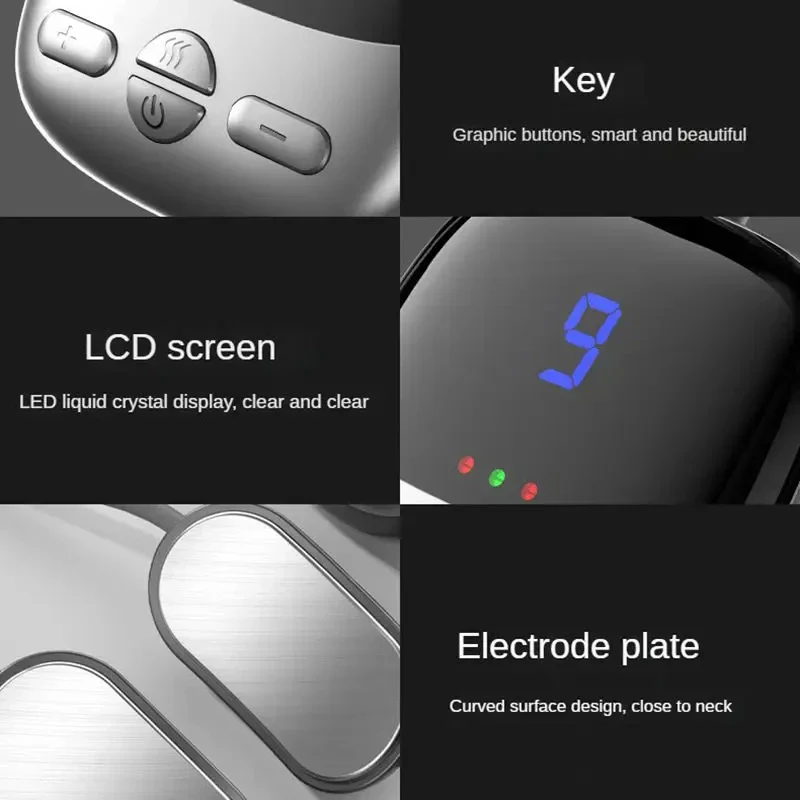 NeuroWarm Multi-Zone Hands-Free Wearable Cervical & Shoulder TENS Heat Massager - Image 5