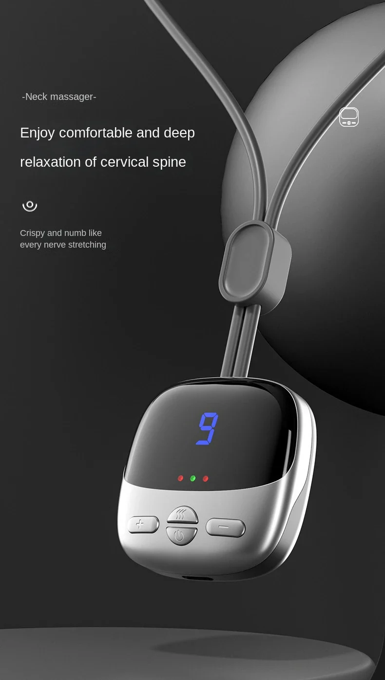 NeuroWarm Multi-Zone Hands-Free Wearable Cervical & Shoulder TENS Heat Massager - Image 8