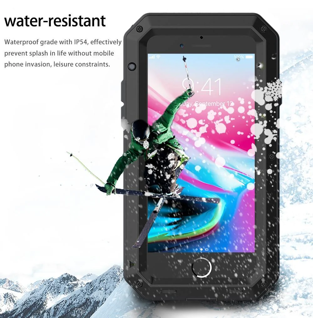 Shockproof Waterproof Aluminum Case + Gorilla Glass - Image 12