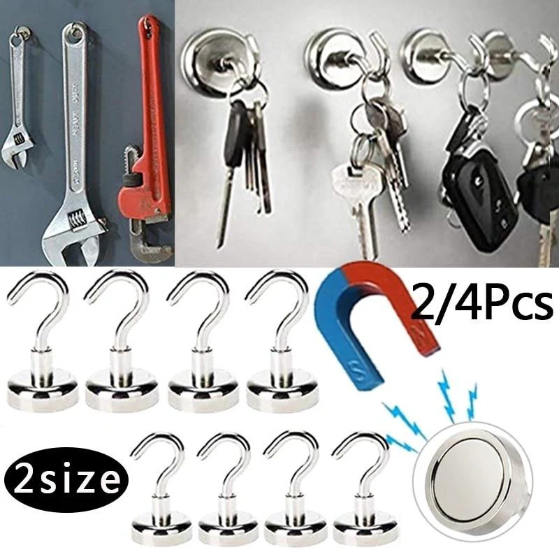 Heavy Duty Magnetic Hooks (4pcs) - Image 6
