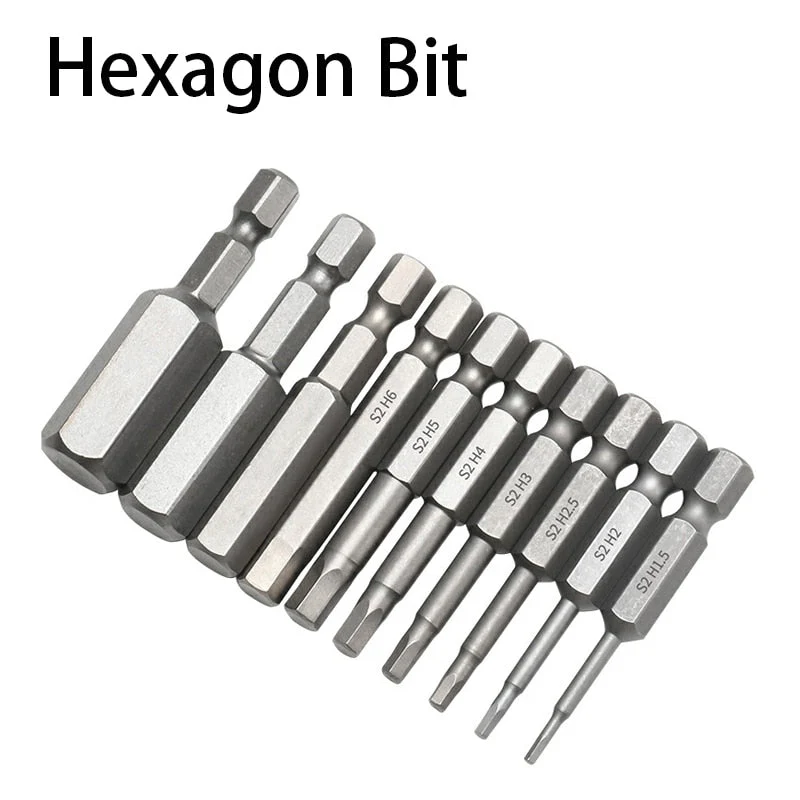 S2 Steel Magnetic Hexagon Dril Bit Set - Image 3