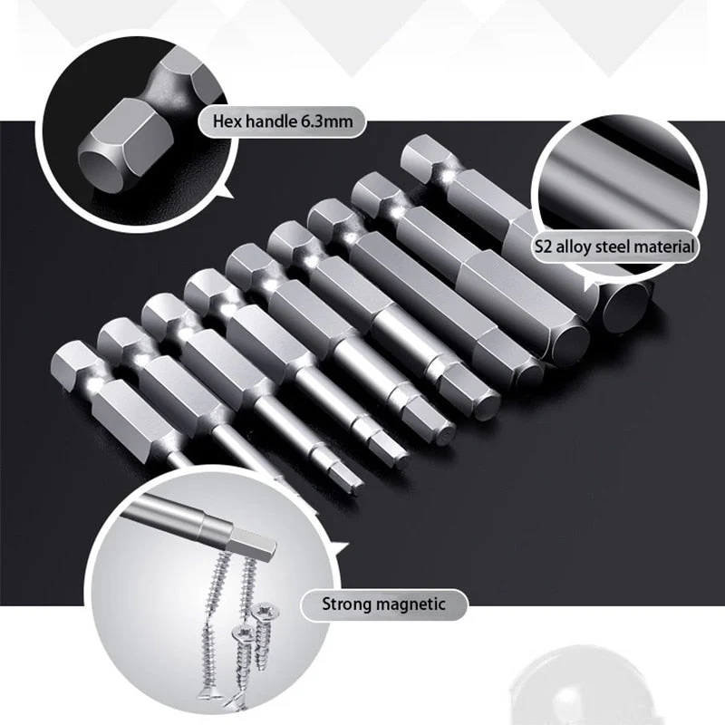 S2 Steel Magnetic Hexagon Dril Bit Set - Image 6