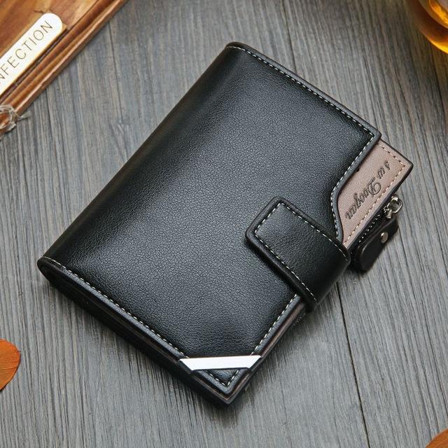 High-Capacity Genuine Leather Flip-Book Wallet - Image 3