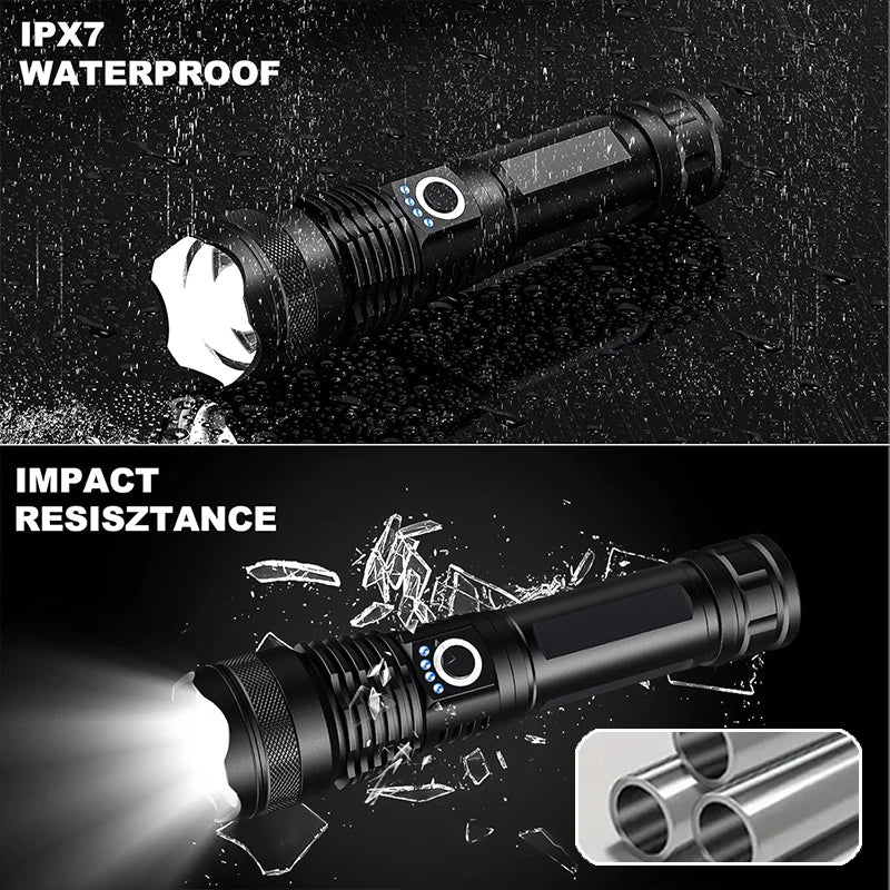 Ultra -Powerful Telescopic Zoom Impact Resistant LED Flashlight - Image 6