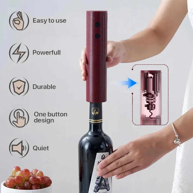 Electric Rechargeable Automatic Powerful Wine Bottle Opener - Image 5