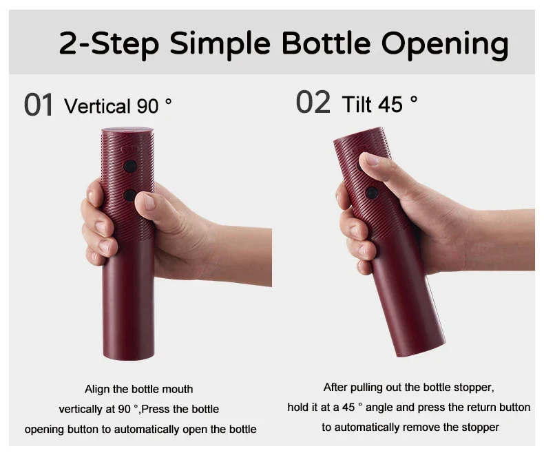Electric Rechargeable Automatic Powerful Wine Bottle Opener - Image 9