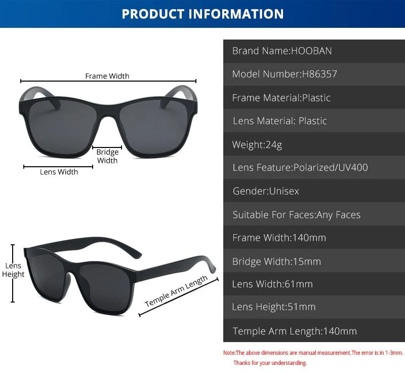 HOOBAN™ One-piece Lens Polarized Sunglasses - Image 13