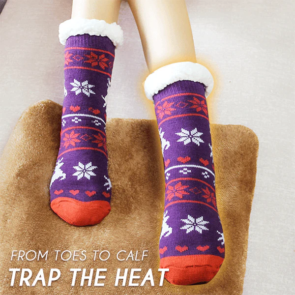 Sustained warm Fleece Indoor Socks - Image 2