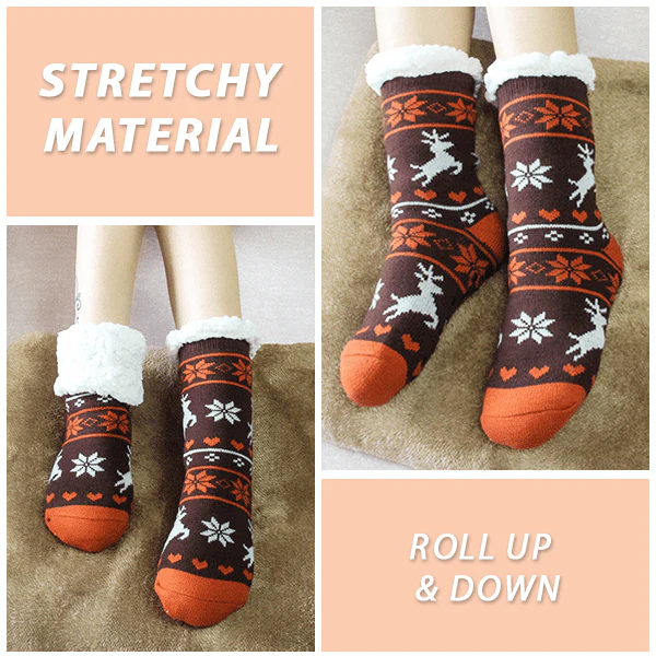 Sustained warm Fleece Indoor Socks - Image 6