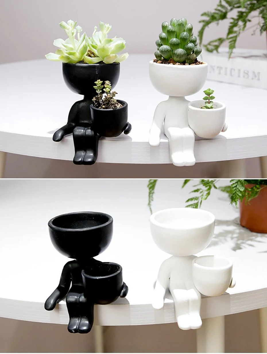 Humanoid Ceramic Flower Pot Vase - Image 11