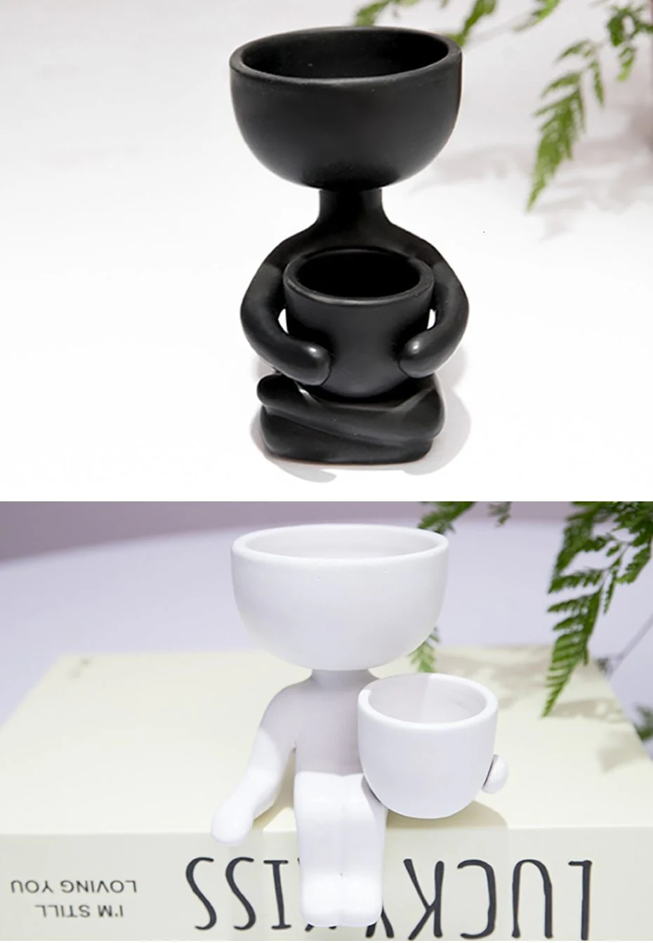 Humanoid Ceramic Flower Pot Vase - Image 12