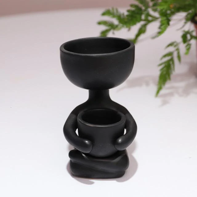 Humanoid Ceramic Flower Pot Vase - Image 2