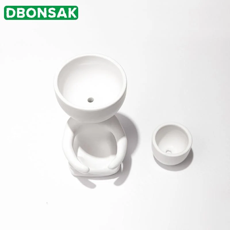 Humanoid Ceramic Flower Pot Vase - Image 5