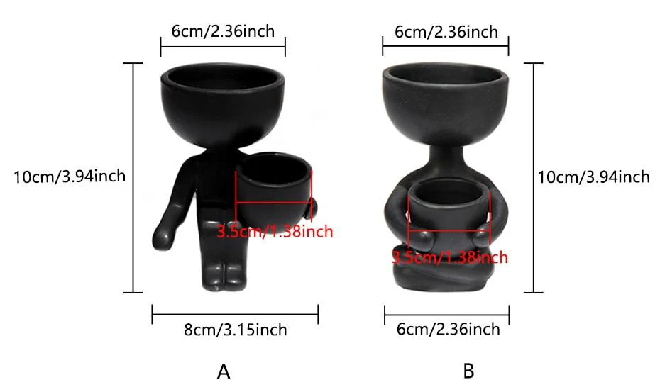 Humanoid Ceramic Flower Pot Vase - Image 6