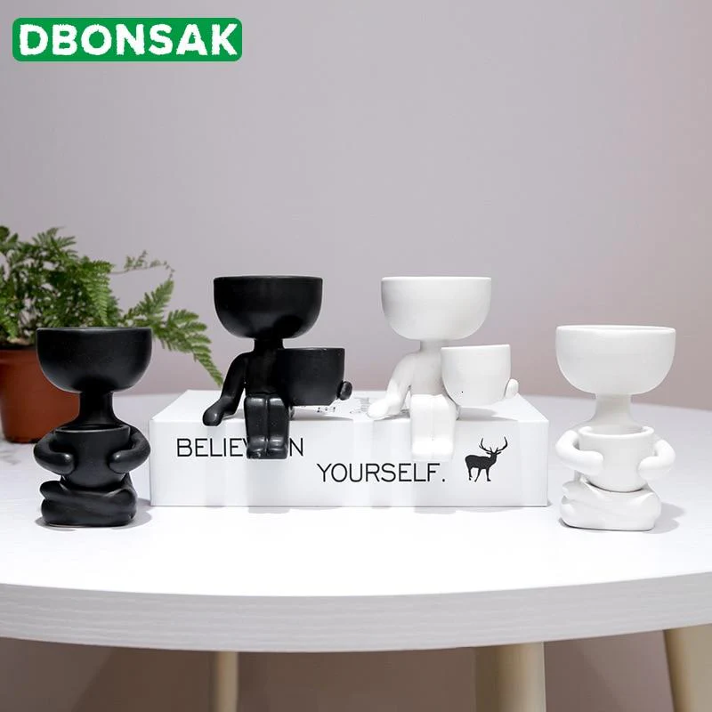 Humanoid Ceramic Flower Pot Vase - Image 9