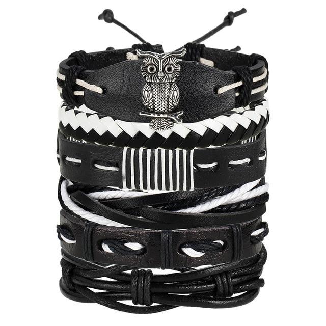 IF ME™ Vintage Multi-Layer Men's Leather Bracelet Sets - Image 14