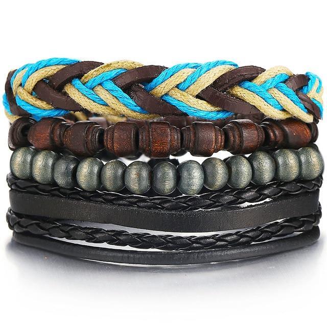 IF ME™ Vintage Multi-Layer Men's Leather Bracelet Sets - Image 15