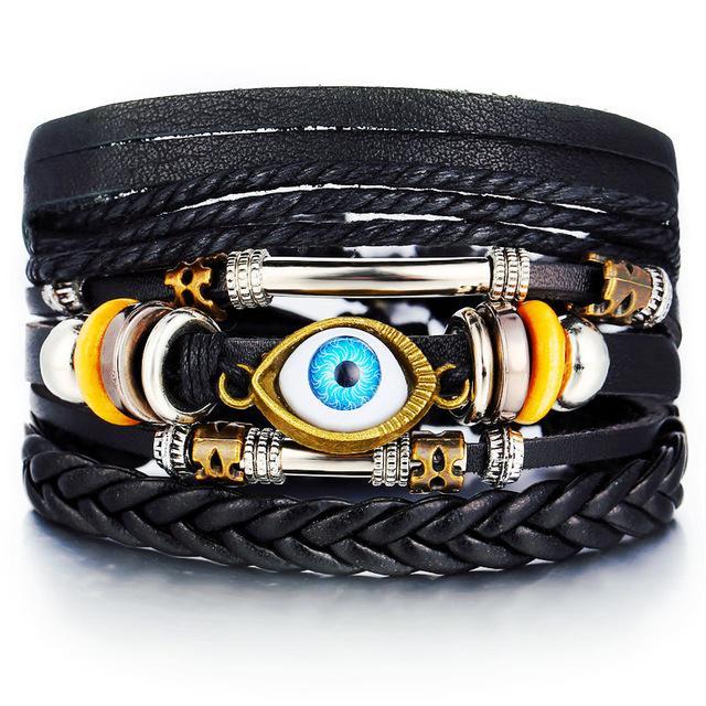 IF ME™ Vintage Multi-Layer Men's Leather Bracelet Sets - Image 23