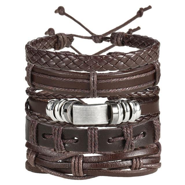 IF ME™ Vintage Multi-Layer Men's Leather Bracelet Sets - Image 24