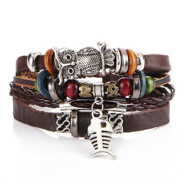 IF ME™ Vintage Multi-Layer Men's Leather Bracelet Sets - Image 25