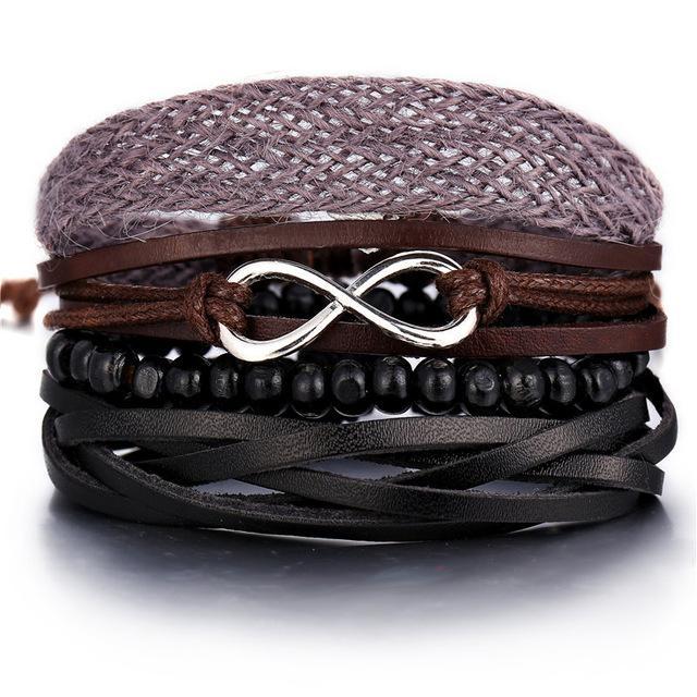 IF ME™ Vintage Multi-Layer Men's Leather Bracelet Sets - Image 26