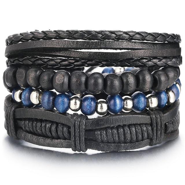 IF ME™ Vintage Multi-Layer Men's Leather Bracelet Sets - Image 3