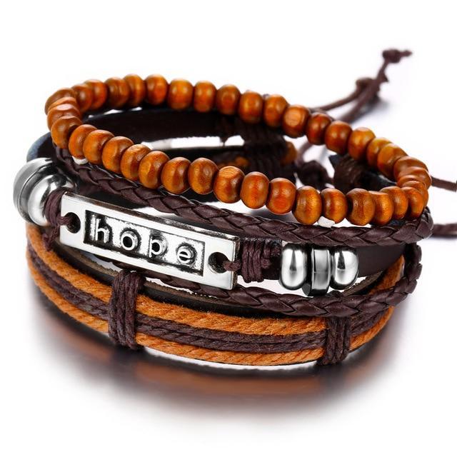 IF ME™ Vintage Multi-Layer Men's Leather Bracelet Sets - Image 31