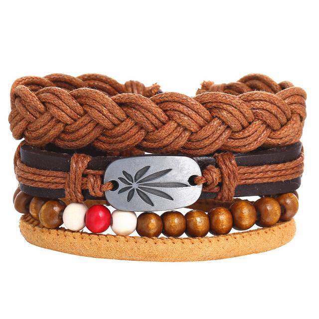 IF ME™ Vintage Multi-Layer Men's Leather Bracelet Sets - Image 7