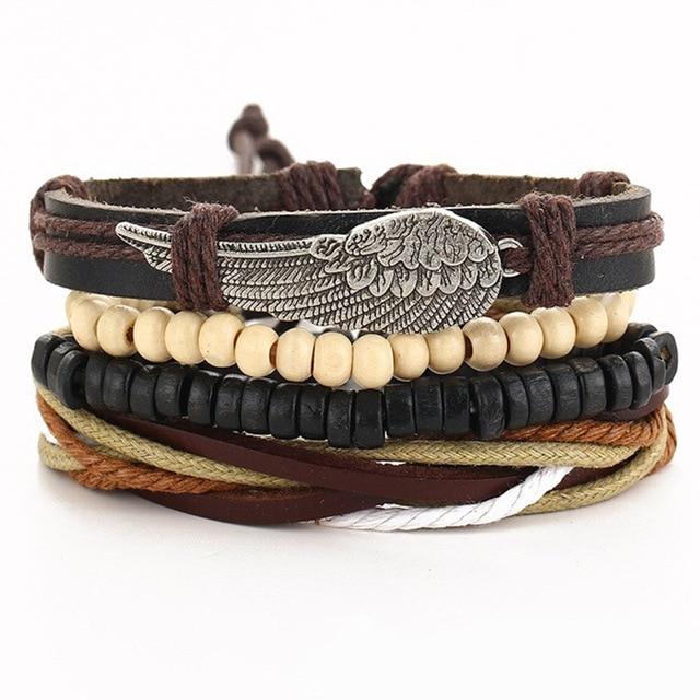 IF ME™ Vintage Multi-Layer Men's Leather Bracelet Sets - Image 8