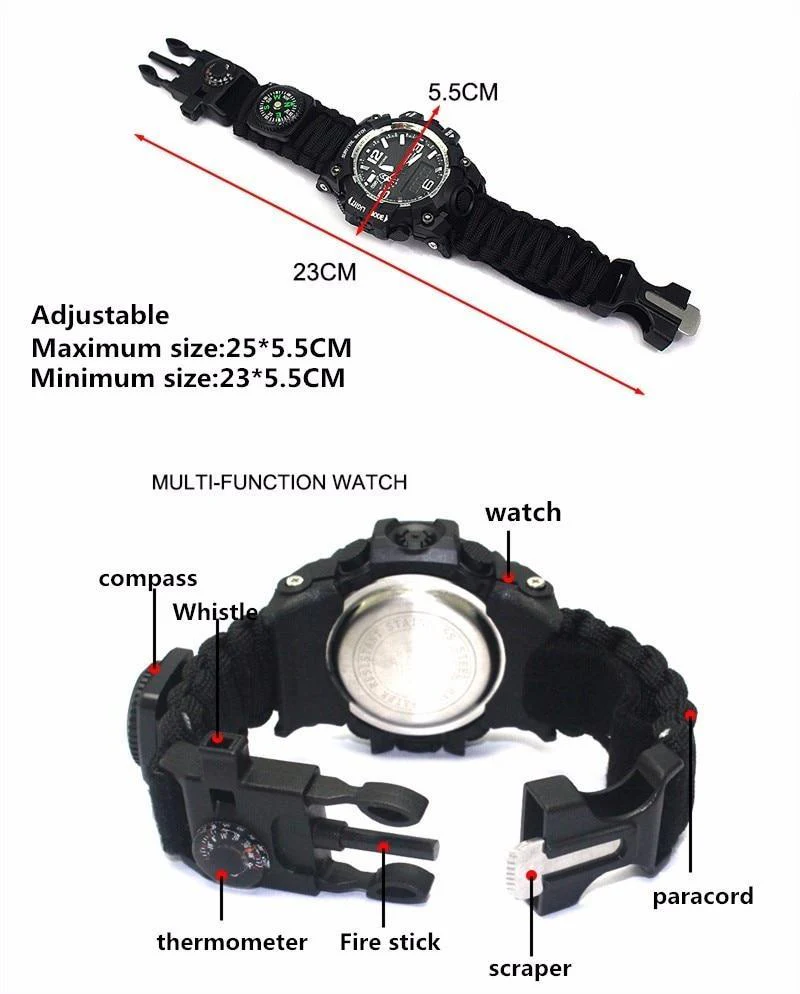 Ultimate Outdoor Survival Essentials Watch - Image 12