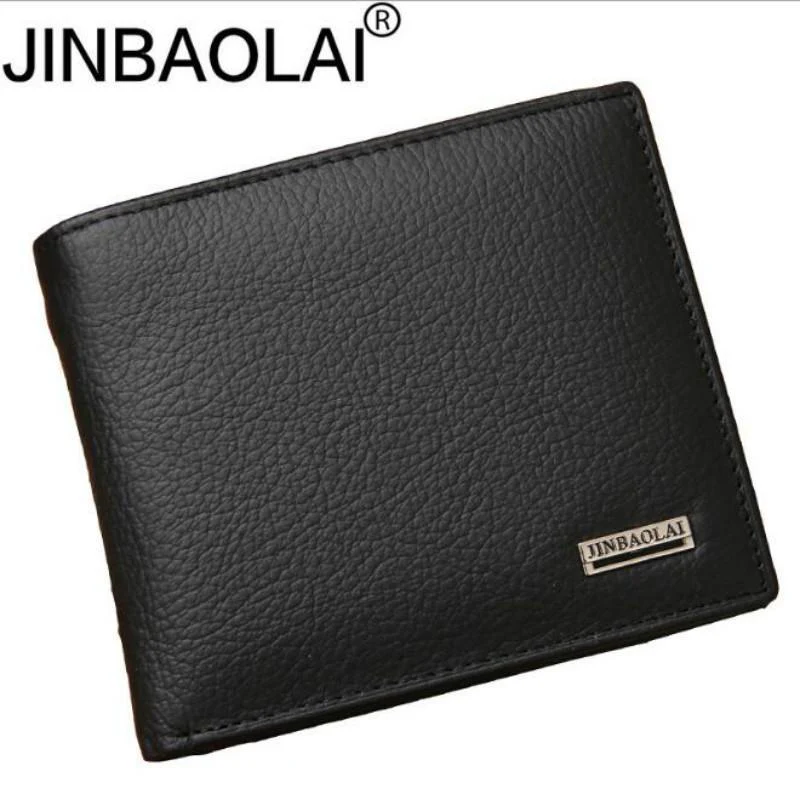 JINBAOLAI™ Genuine Leather Bi-Fold Wallet - Image 4