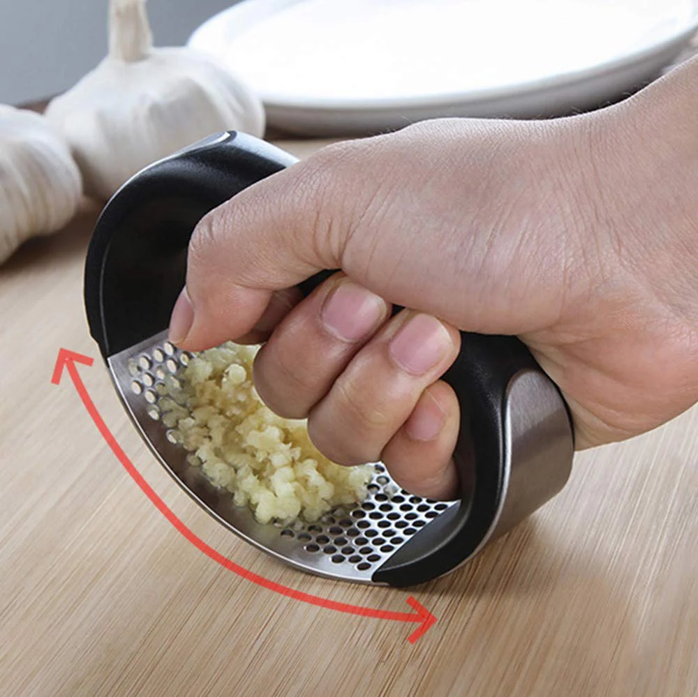 Quick-and-Easy Stainless Steel Rocking Garlic Mincer - Image 13