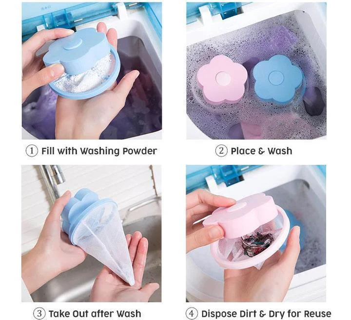 Floating Laundry Fur and Lint Filter (2 pcs ) - Image 7