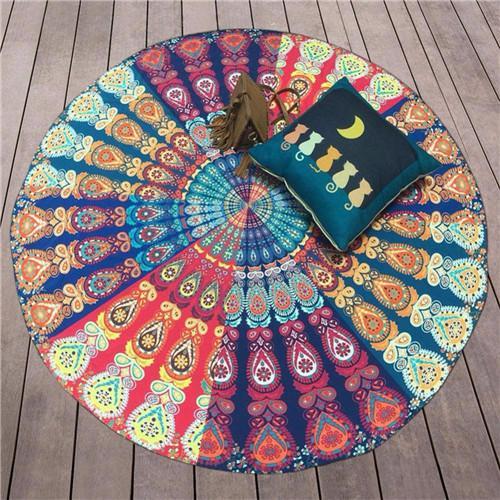 Indian Mandala Round Elephant Tapestry/Beach-Towel/Yoga-Mat - Image 4