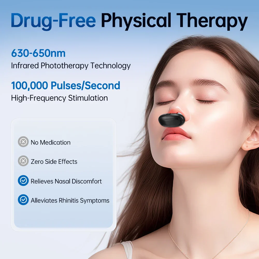 Advanced High-Frequency Pulse &  Red Light Rhinitis And Allergy Nasal Therapy Device - Image 11