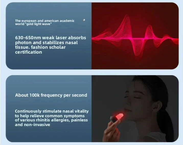 Advanced High-Frequency Pulse &  Red Light Rhinitis And Allergy Nasal Therapy Device - Image 21