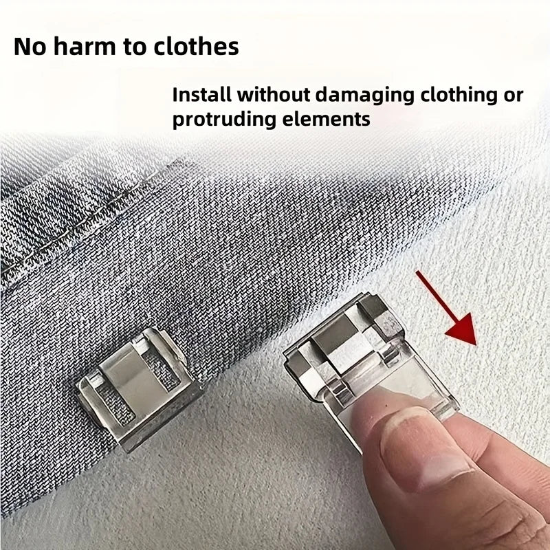 No-Sew Pant Length Reusable Invisible Adjuster Clip Set (20pcs) - Image 6