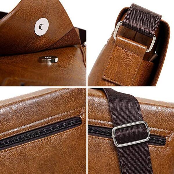 JEEP BULUO PU Leather Messenger Bag with Mach Wallet - Image 18
